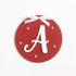Red Initial Christmas Ornament
